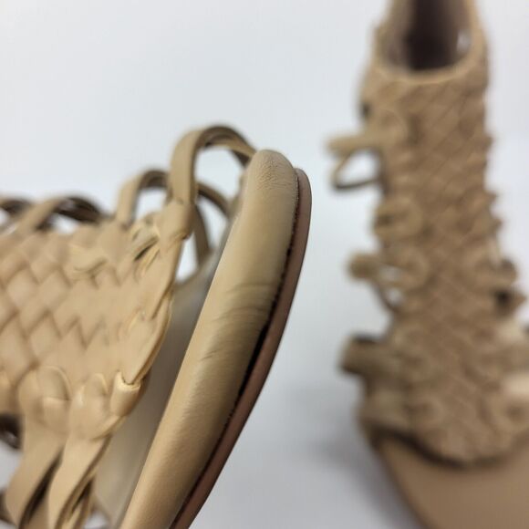 Vince Camuto Alaizah Braided Caged Womens Sandal Beige Size 10 US 42 EU No Box. - Picture 8 of 16